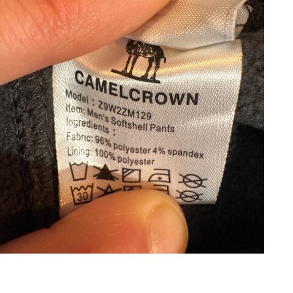 CAMEL CROWN Men’s Waterproof Windproof Softshell Fleece Lined Pants Size Large - Picture 11 of 11